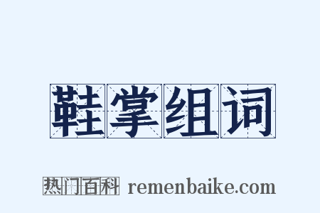 鞋掌组词是什么意思的图片